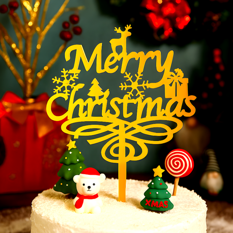 MK -10 meka merry Christmas tuần lộc nhỏ vàng.