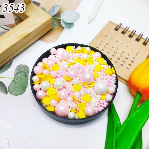 Lọ 100gr Kẹo Đường Cốm Trắng Hồng Vàng
