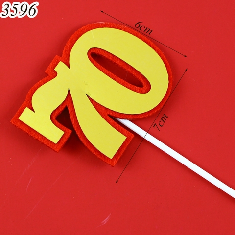 SCG - que cắm vải dạ mừng thọ 70