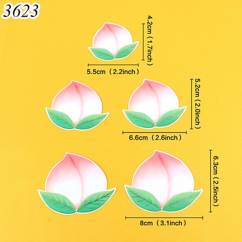 SCG- sét cắm 5 quả đào hồng