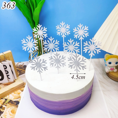SCG - Set cắm giấy bông tuyết cán nhựa bạc