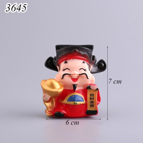 CN-Ông Thần Tài Cầm Thỏi Vàng Nhựa Mềm