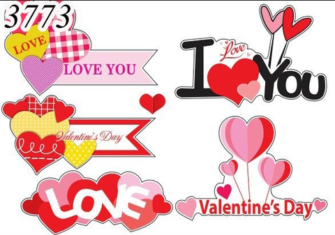 SCG-set cắm valentine i love you