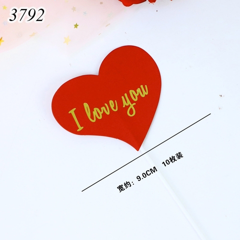 SCG-10 set thẻ i love you tim đỏ