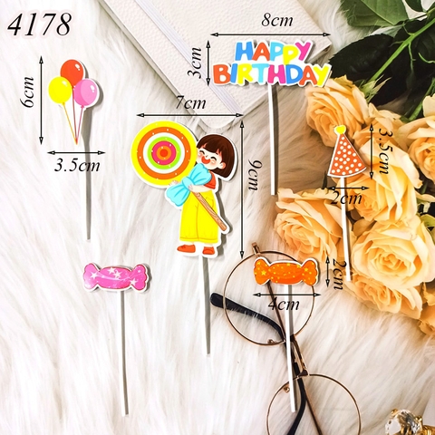 SCG-Set cắm bé gái kẹo mút