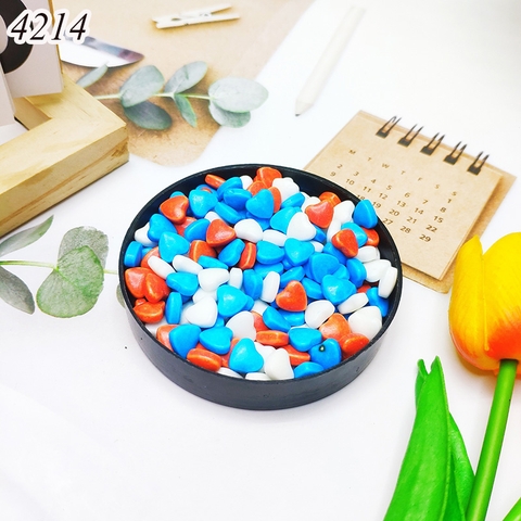 Lọ 100gr Kẹo Đường Tim Đỏ Trắng Xanh