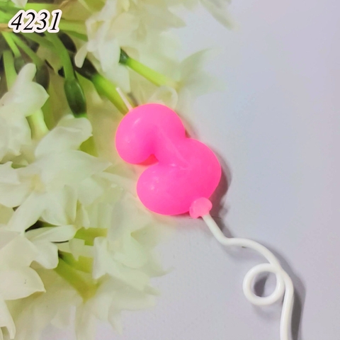 Nến số 3 Hồng nghệ thuật