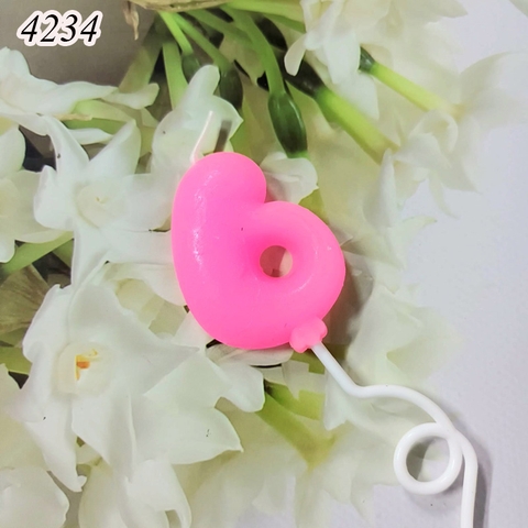 Nến số 6 Hồng nghệ thuật
