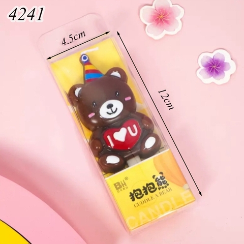 Nến Gấu I love you Nâu