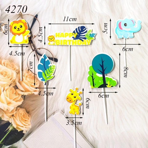 set cắm sư tử voi hươu mới