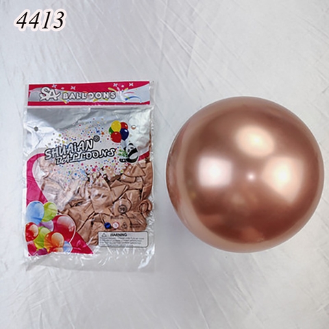 Gói 50 bóng bay nhũ màu nâu đất