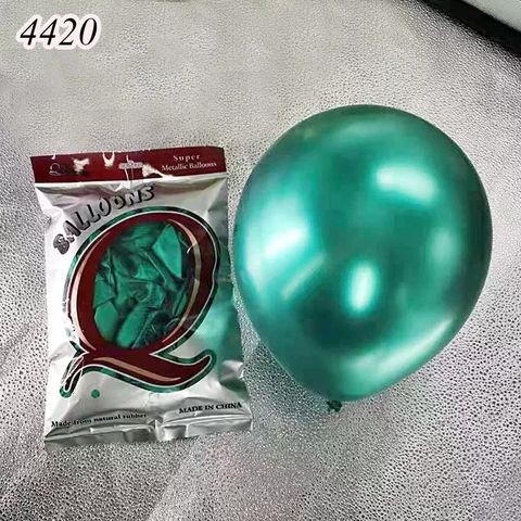 Gói 50 bóng bay nhũ màu xanh lơ
