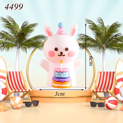 CV-Thỏ bánh kem đội mũ nhựa đẹp