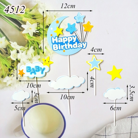 SCG-Set Cắm Trăng Sao Baby Xanh Dương