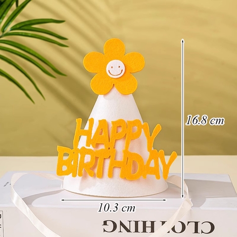 Mũ nỉ HPBD gắn hoa M5