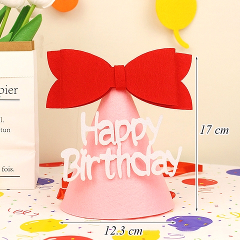 Mũ nỉ HPBD gắn nơ M8