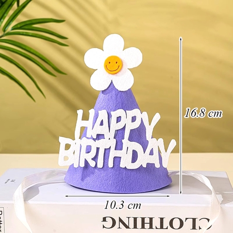 Mũ nỉ HPBD gắn hoa M10