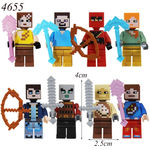 Tượng 8 nhân vât minecraft
