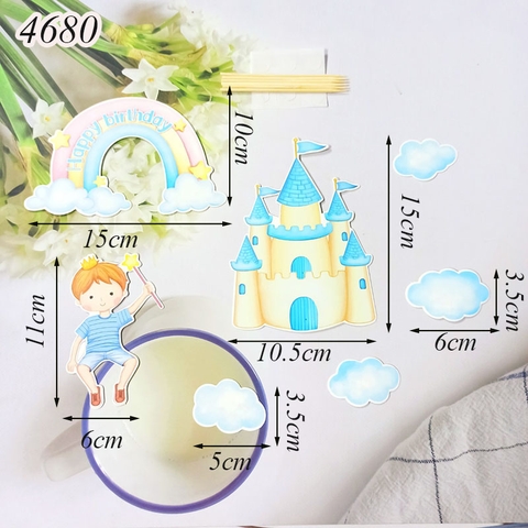 SCG-set cắm cậu bé lâu đài xanh
