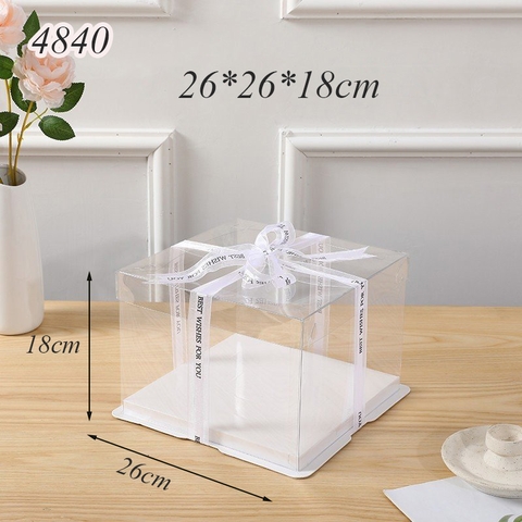 Hộp Meka Trong 3 Chi Tiết Có Nắp 26*26*18