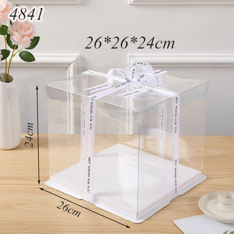 Hộp Meka Trong 3 Chi Tiết Có Nắp 26*26*25