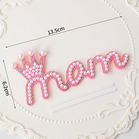 QC-que cắm mom vương miện ngọc trai hồng