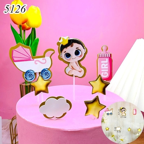 SCG-set thôi nôi xe đẩy hồng 2 lớp MT.