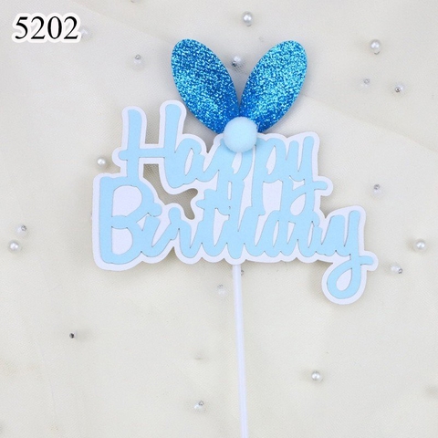 SCG - set cắm HPBD tai thỏ xanh dương