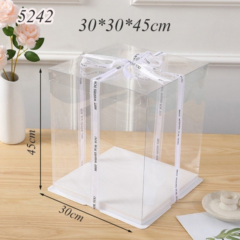 Hộp Meka Trong 3 Chi Tiết Có Nắp 30*30*45