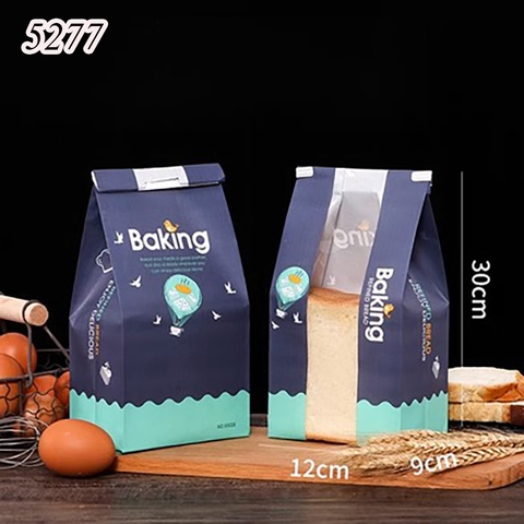 50 Túi hoa cúc dọc  xanh Baking 12*9*30cm