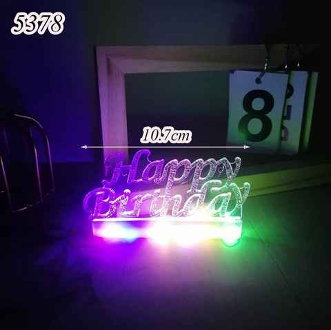 Đèn led Happy Birthday 7 màu