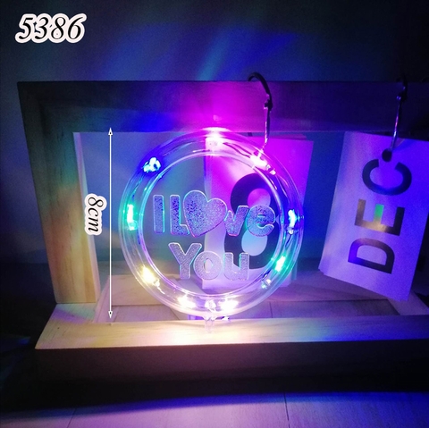 Đèn led I love you 7 màu