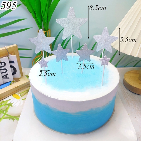 SCG - sét cắm sao giấy nhũ bạc