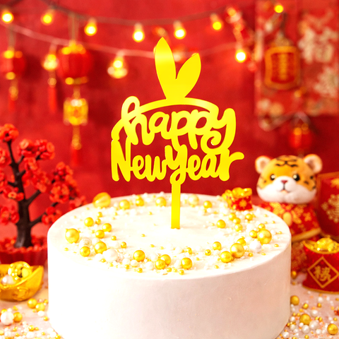 MK - 10 meka Tết Happy New Year Vàng M3
