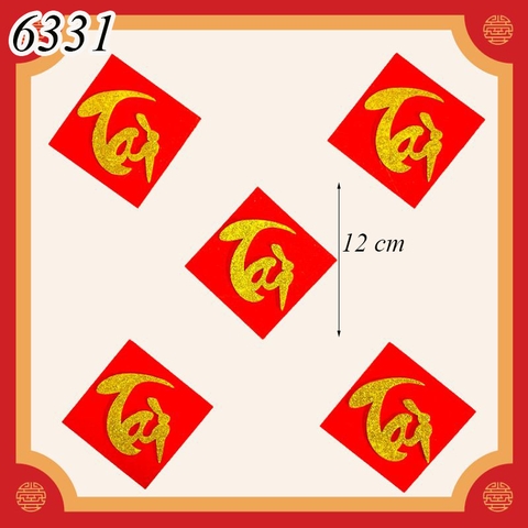SCG - set 5 Thẻ Chữ Tài Nhũ