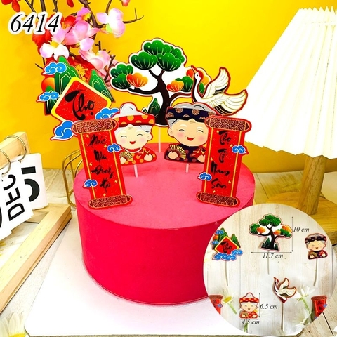 SCG - Set Cắm Tết Ông Bà Thọ TP