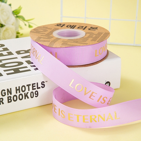 45m Ruybang LOVE IS ETERNAL tím khổ 2.5cm