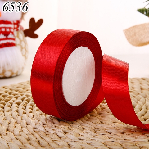 22m RUYBANG lụa trơn Đỏ Đô khổ 2cm