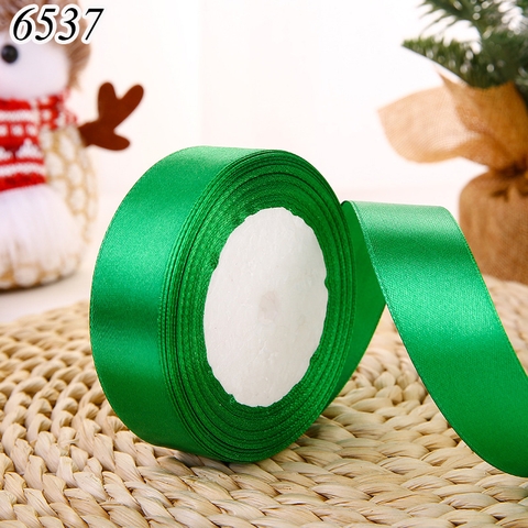 22m RUYBANG lụa trơn Xanh Lá khổ 2cm