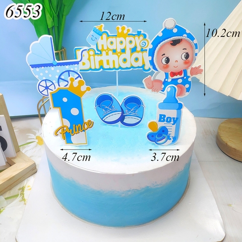 SCG - Set Cắm HPBD Bé Trai Thôi Nôi TP.
