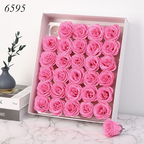 Hộp 50 hoa hồng NHŨ Hồng Nhạt TQ
