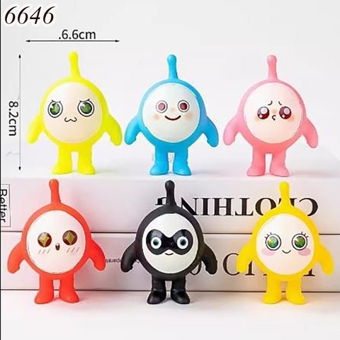 Tượng 6 Bé Trứng Nhựa Cứng