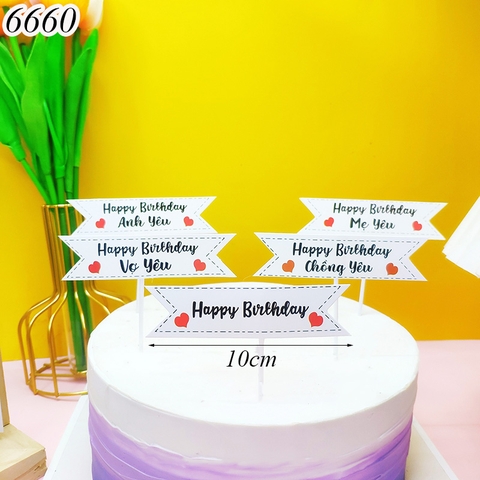 SCG-Set cắm 5 thẻ HPBD trắng.