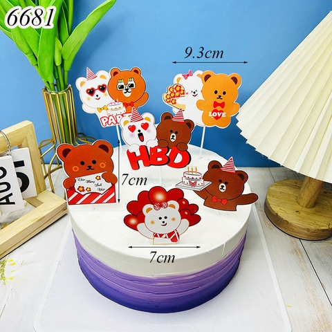SCG-Set Cắm HBD Gấu HD.