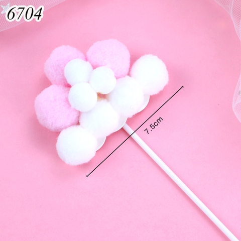 QC-que cắm mây bông trắng hồng TQ