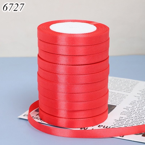 Cuộn 22m Ruybang trơn khổ 1cm Đỏ Tươi