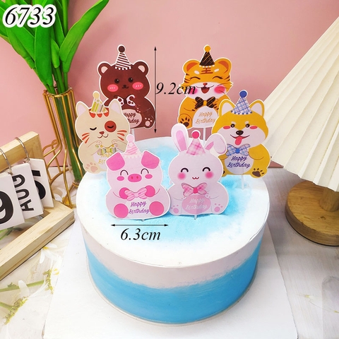 SALE Set cắm 6 thẻ động vật