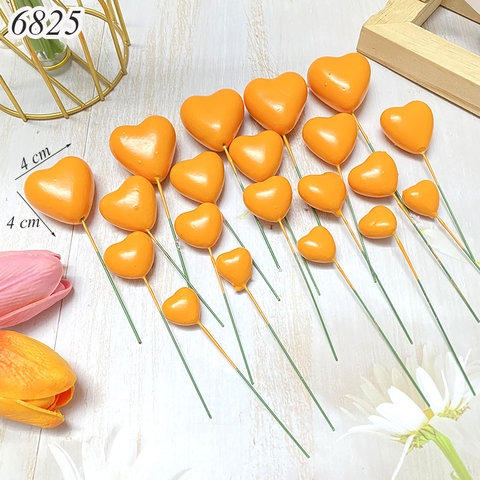 Gói 20 bi xốp tim Cam