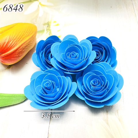 1 Bông hoa giấy size 3.5cm Xanh Dương