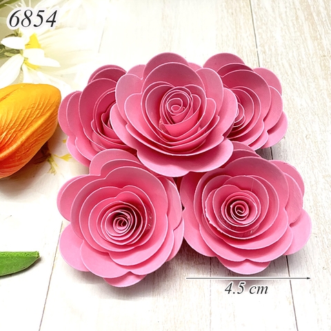 1 Bông hoa giấy size 4.5cm Hồng